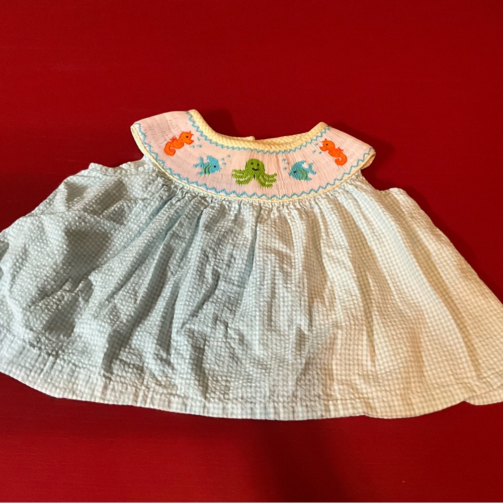 Smock Dot kids size 9 month dress